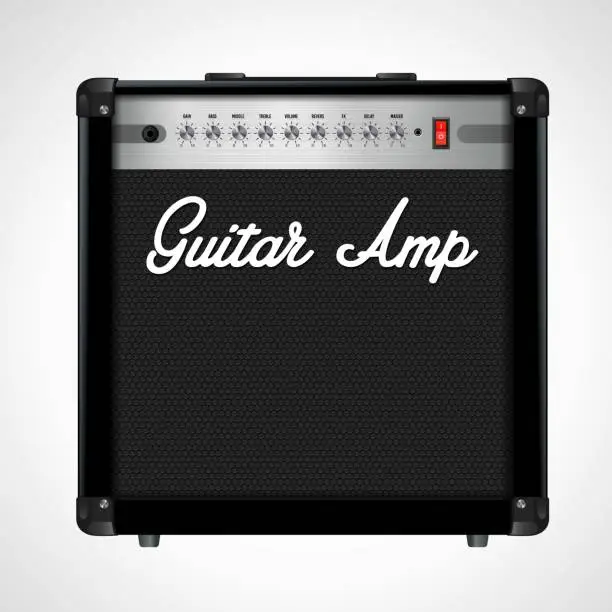 Vector illustration of Guitar amplifier