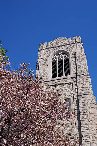 istock Gothic Style Church Tower 104337660
