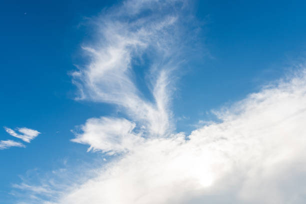 istock Beautiful cirrus clouds against the blue sky 1043383172