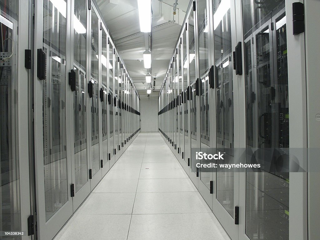 Computador sala do servidor - Royalty-free Armário Foto de stock