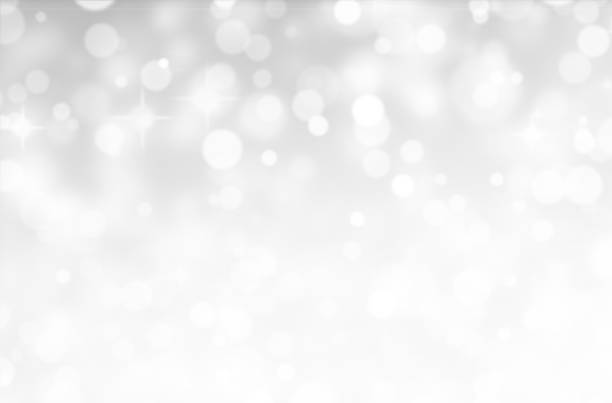 istock Abstract Shiny White Particles With Star Christmas Background 1043386132