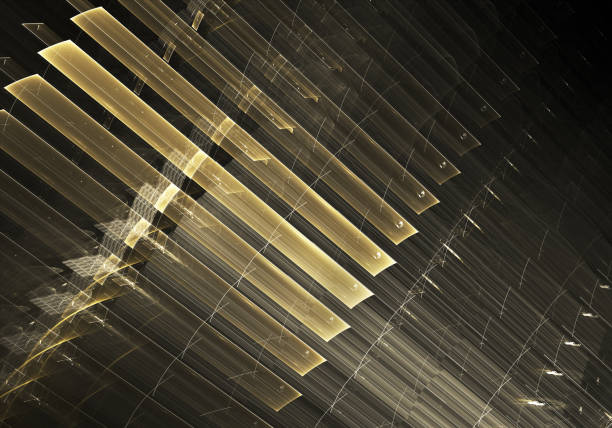 istock Abstract 3D fractal background, texture. Virtual Gold City 1043408130