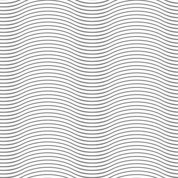 Vector illustration of seamless linear wave pattern