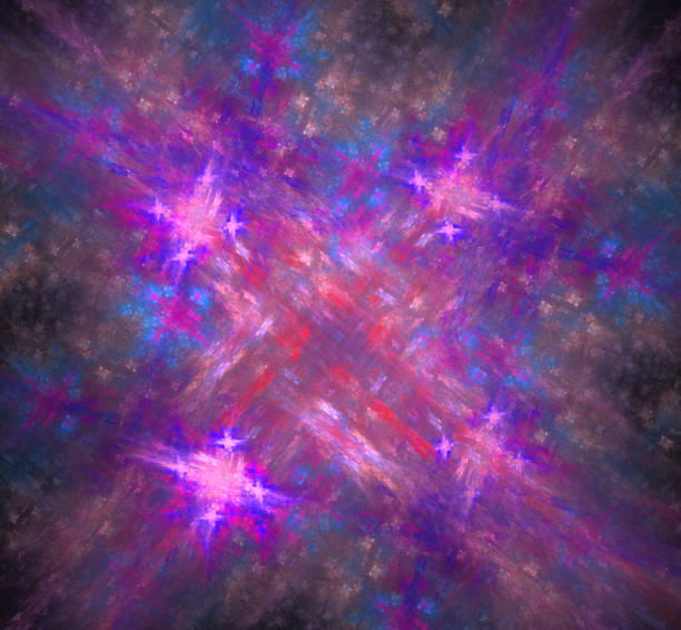 Purple blue pink pattern. Fantasy fractal texture. Digital art. 3D rendering. Computer generated image
