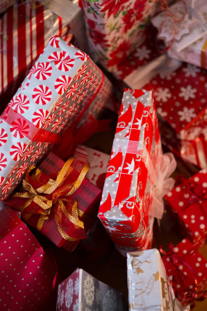 istock Stack of christmas gifts 1043426218