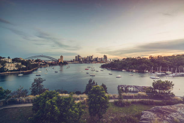 istock Sydeny cityscape with Harbor Bridge,Australia 1043434280
