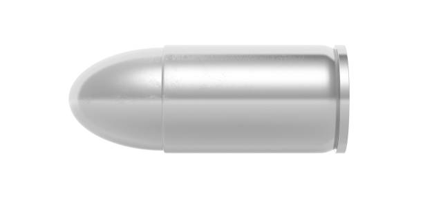 Silver bullet isolated on white background. 3d illustartion Silver bullet isolated cutout on white background. 3d illustartion Silver Bullet stock pictures, royalty-free photos & images