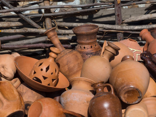 istock a lot of pottery. different ceramic vases and pots 1043435196