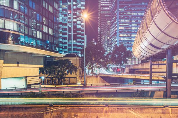 istock car trails in downtown Sydney 1043437776