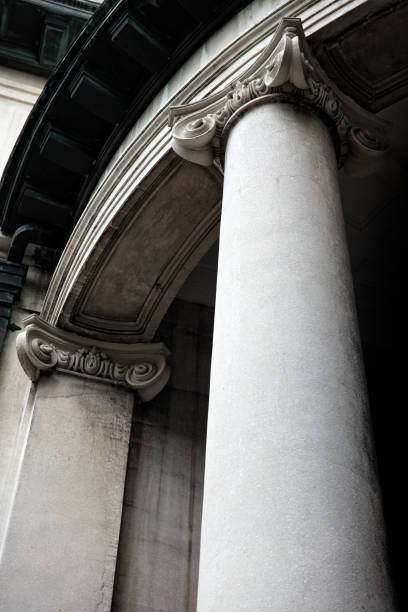 istock Close up architectural column design from building exterior 1043458598