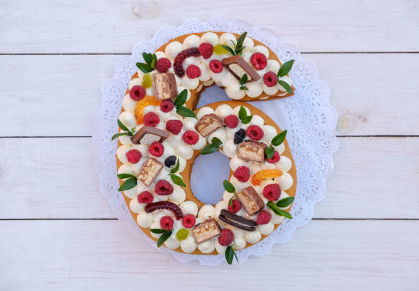 istock cake in shape of number six on white background 1043458718