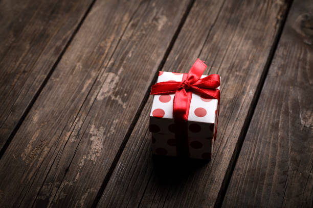 istock Gift Box On The Wood 1043464602