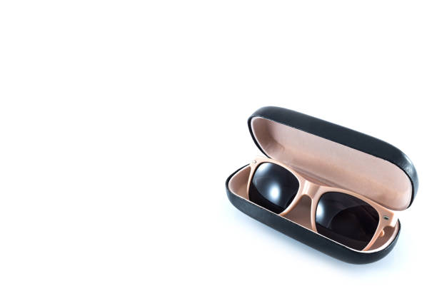 istock pink sunglasses in  pink opened case 1043468002