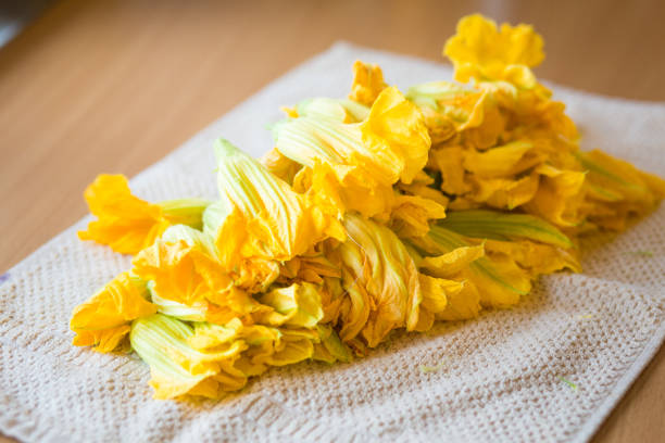 istock Pumpkin flowers prepared for cooking 1043471776