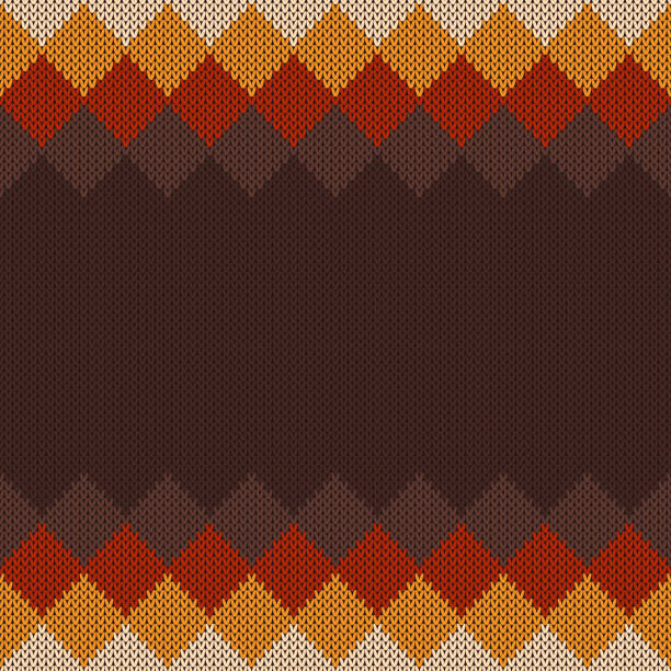 Knitted Sweater Pattern. Wool Knit Texture Imitation. Seamless Background with a Place for Text Knitted Sweater Pattern. Wool Knit Texture Imitation. Seamless Background with a Place for Text. top garment stock illustrations
