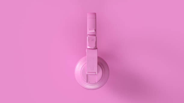 istock Pink Modern Headphones 1043483714