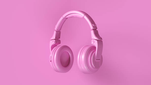 istock Pink Modern Headphones 1043483826