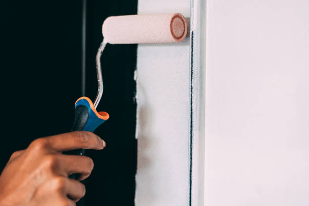 istock Woman hands painting with a roller 1043497128