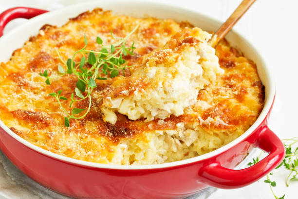 istock Delicious casserole with cheese and pasta. 1043503804