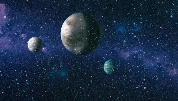istock Futuristic abstract space background. Night sky with stars and nebula. Elements of this image furnished by NASA 1043513652