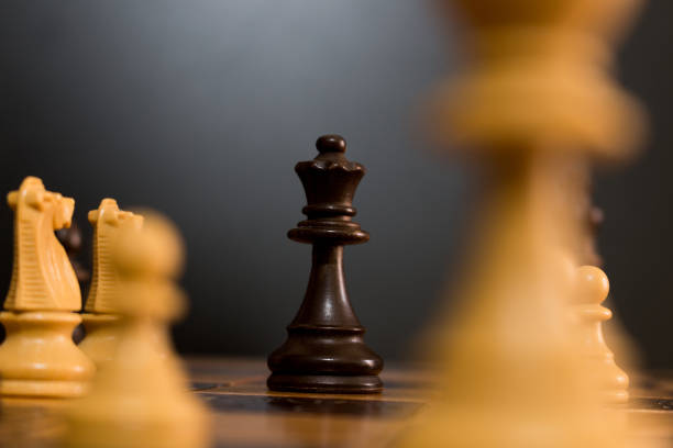 istock Chess photographed on a chessboard 1043515144