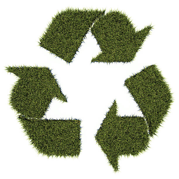 istock Grass recycle symbol 104351578