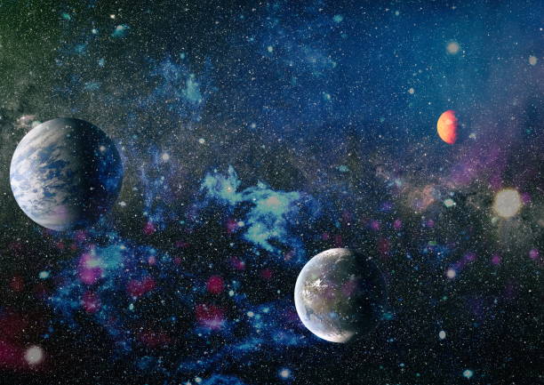 istock Futuristic abstract space background. Night sky with stars and nebula. Elements of this image furnished by NASA 1043520574