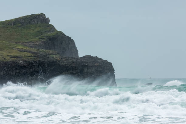 istock Rolling Surf, Whipsiderry Beach, Porth, Newquay, Cornwall 1043524690