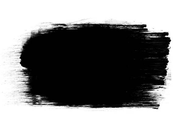 istock Black color graphic patches graphic brush strokes design effect element for background 1043528678