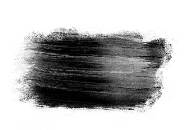 istock Black color graphic patches graphic brush strokes design effect element for background 1043528694
