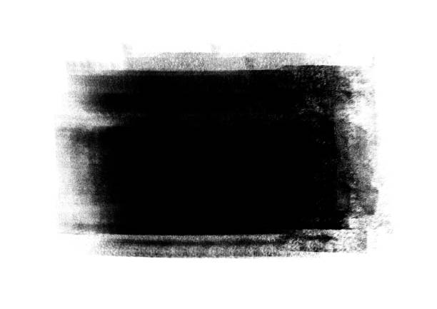istock Black color graphic patches graphic brush strokes design effect element for background 1043528908