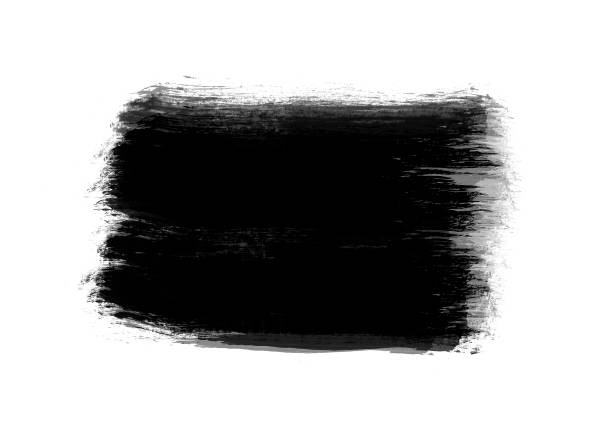istock Black color graphic patches graphic brush strokes design effect element for background 1043529060