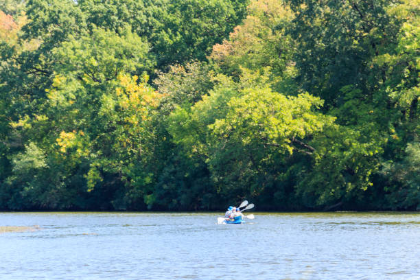 istock Kayaking on the beautiful river at summer 1043532940
