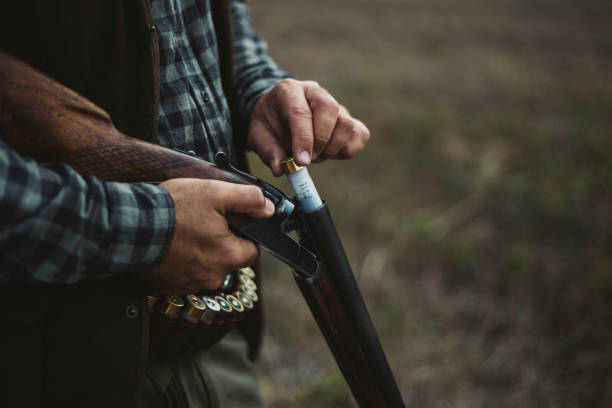 istock Double barrelled shot gun loading 1043540234