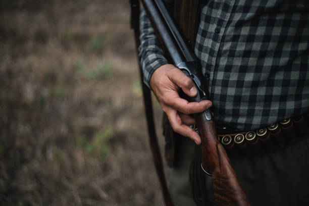 istock Double barrelled shot gun 1043542338