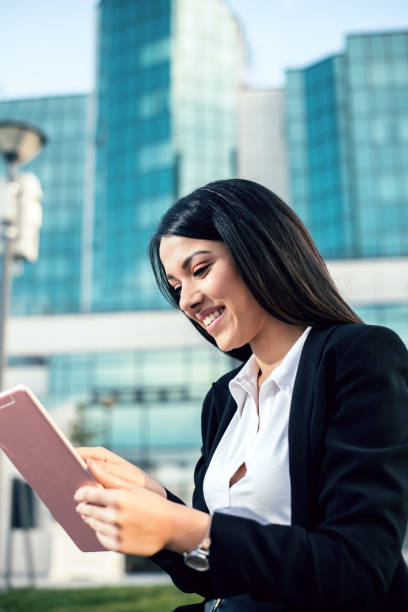 istock Businesswoman using a digital tablet 1043546460