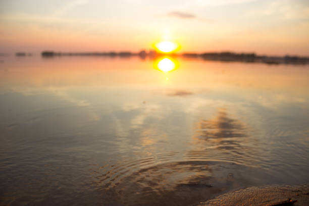 istock beautiful sunset over the sea. toned image 1043553698