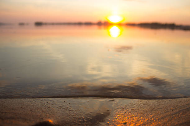 istock beautiful sunset over the sea. toned image 1043553704