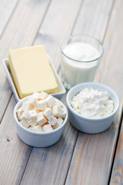 istock Set of fresh milk and dairy products 1043557512