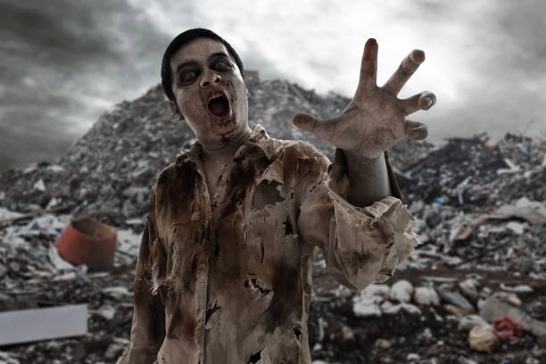 istock Scary zombie man 1043558120