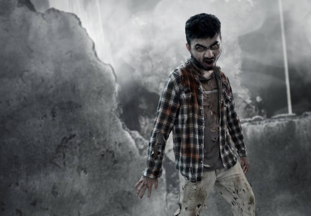 istock Scary zombie man 1043561010
