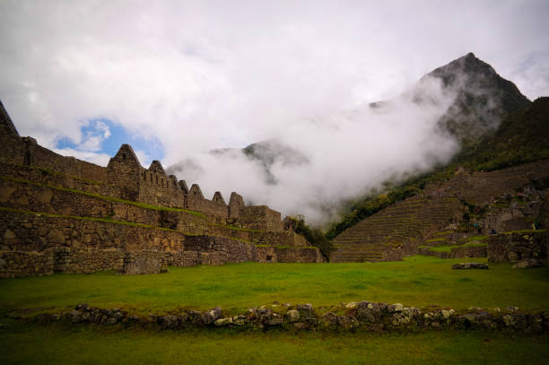 istock Panoramic view to Machu Picchu archaeological site with Polygonal masonry, Cuzco, Peru 1043561630