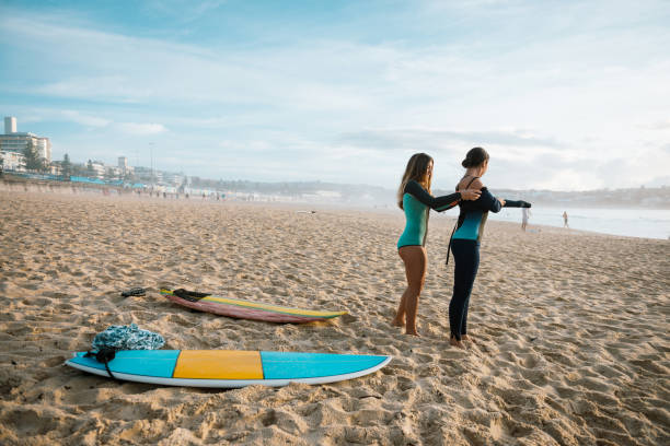istock Surfing on Bondi beach - Australian summer is coming 1043568436