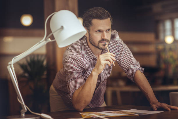 istock Thinking of a new design concept 1043568778