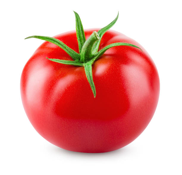 istock Tomato isolated. Tomato on white. With clipping path. Full depth of field. 1043572678
