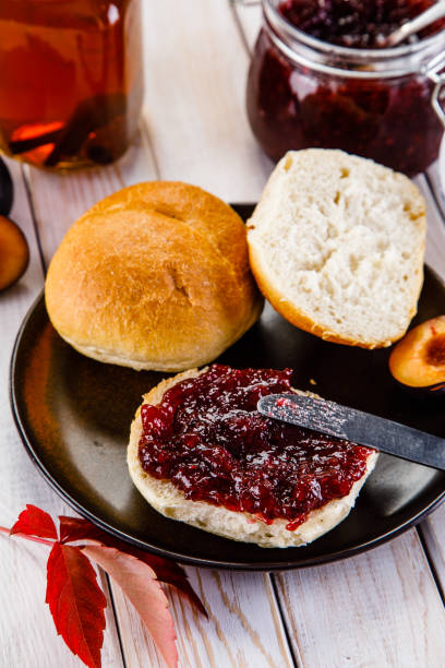 Sweet breakfast with tea