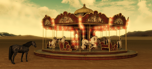 Horses and Merry-go-round