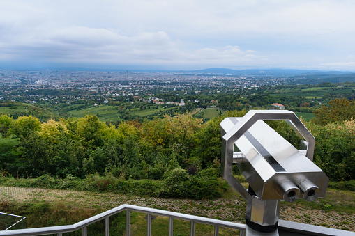 Panoramic view of the city of Vienna from Kahlenberg viewpoint