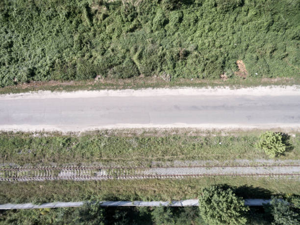istock asphalt road, view from above 1043601604