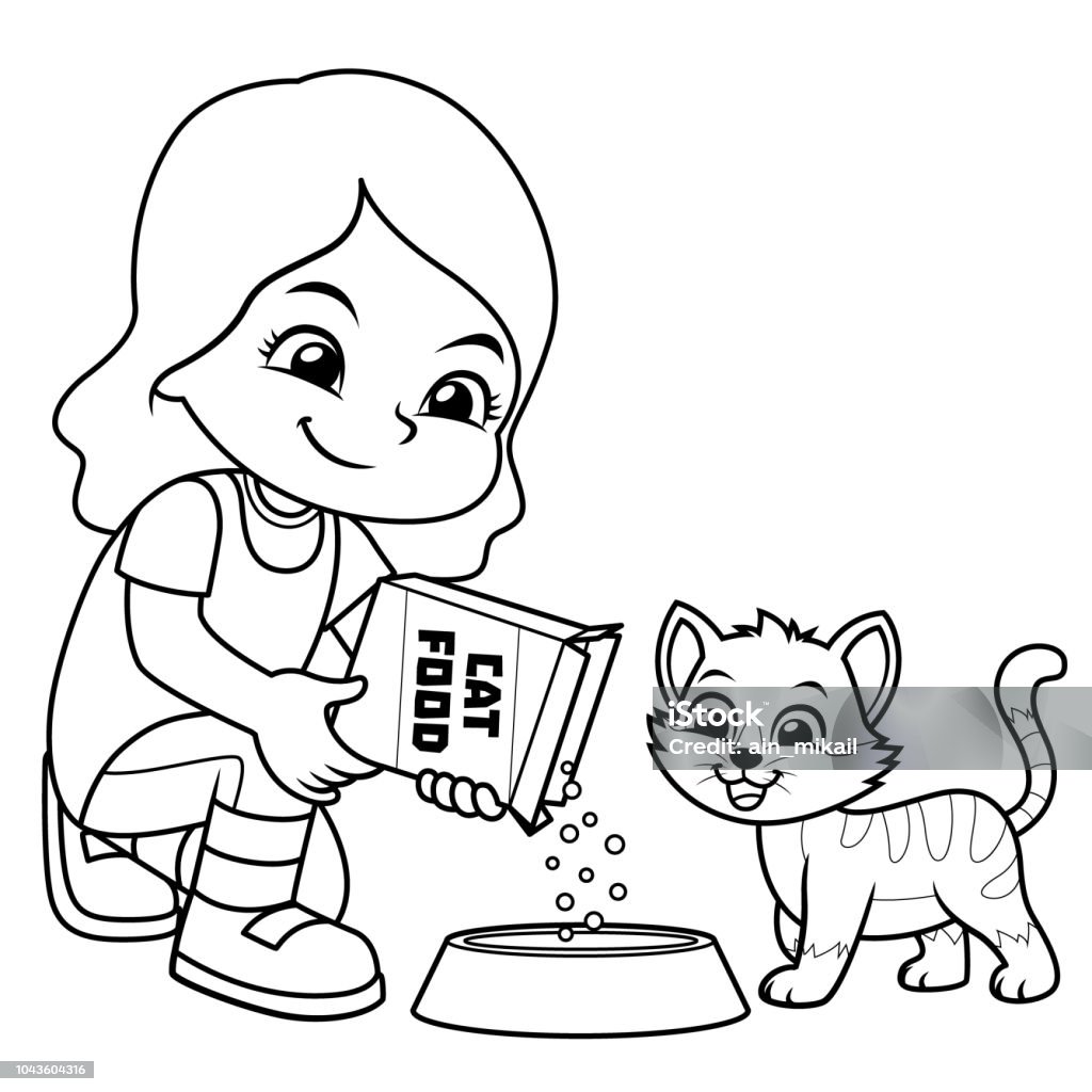 Free Download 73+ Gambar Ilustrasi Orang Memberi Makan Kucing...